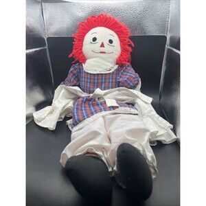Raggedy Ann Doll 21" 80s Vintage
